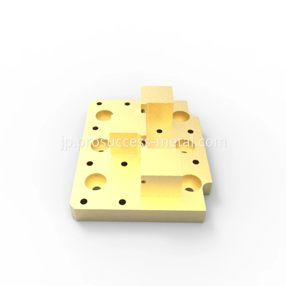 Gold Plating CNC Milling Copper Parts 